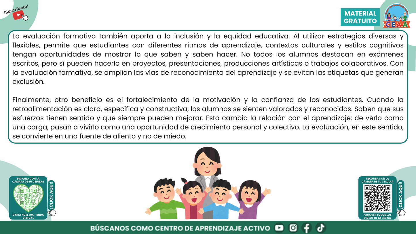 RESUMEN GRÁFICO TEMA 5: LA EVALUACIÓN FORMATIVA Y EL APRENDIZAJE DE LOS ESTUDIANTES en PDF