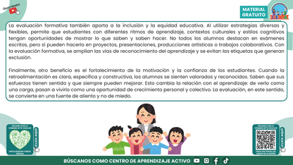 RESUMEN GRÁFICO TEMA 5: LA EVALUACIÓN FORMATIVA Y EL APRENDIZAJE DE LOS ESTUDIANTES en PDF