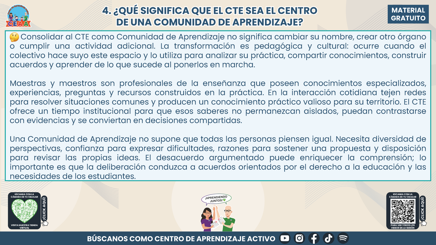 RESUMEN Y ACOMPAÑAMIENTO DOCENTE TEMA: EL CTE COMO COMUNIDAD DE APRENDIZAJE UNA RUTA PARA DIALOGAR, APRENDER Y TOMAR DECISIONES EN COLECTIVO en PDF