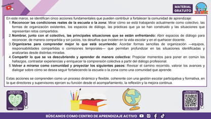 Resumen Gráfico: ¿CUÁL ES MI PAPEL COMO DIRECTOR O SUPERVISOR PARA FORTALECER LA COMUNIDAD DE APRENDIZAJE DE MI ESCUELA O ZONA? en PDF