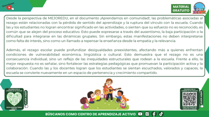 RESUMEN GRÁFICO TEMA 11: ¿QUÉ ES EL REZAGO ESCOLAR Y CÓMO SE PUEDE ATENDER? en PDF