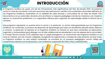 RESUMEN GRÁFICO TEMA 2:EL PROGRAMA ANALÍTICO EN EL PLAN DE ESTUDIOS 2022 (Editable en PowerPoint))