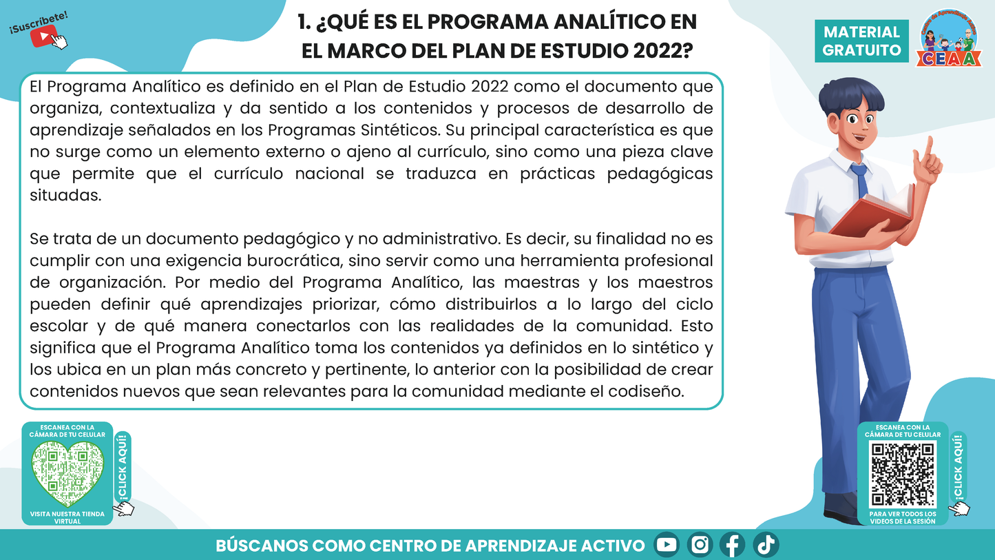 RESUMEN GRÁFICO TEMA 2:EL PROGRAMA ANALÍTICO EN EL PLAN DE ESTUDIOS 2022 en PDF