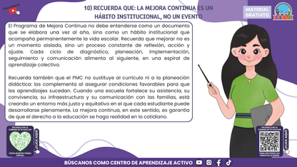RESUMEN GRÁFICO TEMA 4: EL PROGRAMA DE MEJORA CONTINUA EN EL CTE en PDF