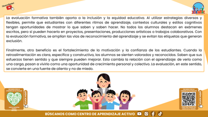 RESUMEN GRÁFICO TEMA 6: LA EVALUACIÓN FORMATIVA Y EL APRENDIZAJE DE LOS ESTUDIANTES (Editable en PowerPoint)