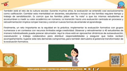 RESUMEN GRÁFICO TEMA 6: LA EVALUACIÓN FORMATIVA Y EL APRENDIZAJE DE LOS ESTUDIANTES (Editable en PowerPoint)