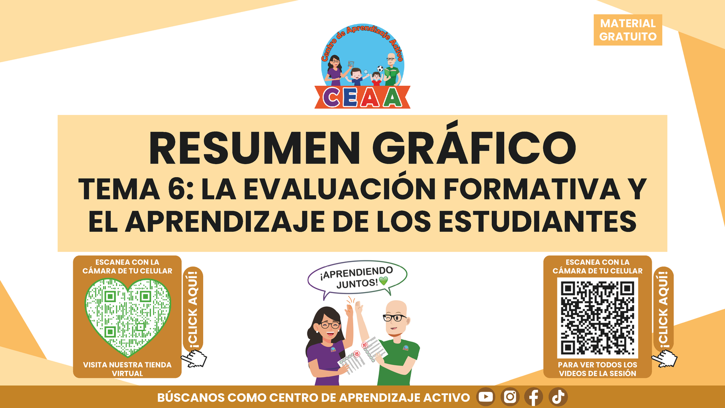 RESUMEN GRÁFICO TEMA 6: LA EVALUACIÓN FORMATIVA Y EL APRENDIZAJE DE LOS ESTUDIANTES en PDF