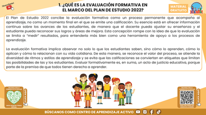 RESUMEN GRÁFICO TEMA 6: LA EVALUACIÓN FORMATIVA Y EL APRENDIZAJE DE LOS ESTUDIANTES en PDF