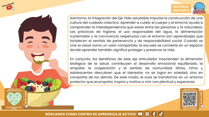 RESUMEN GRÁFICO TEMA 6: EL EJE ARTICULADOR DE VIDA SALUDABLE EN LA EDUCACIÓN INTEGRAL en PDF