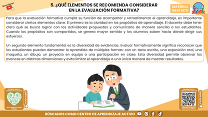 RESUMEN GRÁFICO TEMA 6: LA EVALUACIÓN FORMATIVA Y EL APRENDIZAJE DE LOS ESTUDIANTES en PDF