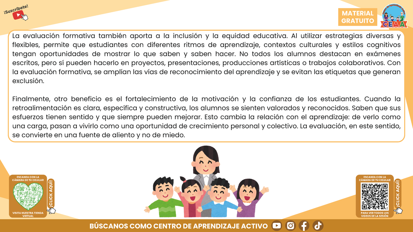 RESUMEN GRÁFICO TEMA 6: LA EVALUACIÓN FORMATIVA Y EL APRENDIZAJE DE LOS ESTUDIANTES en PDF