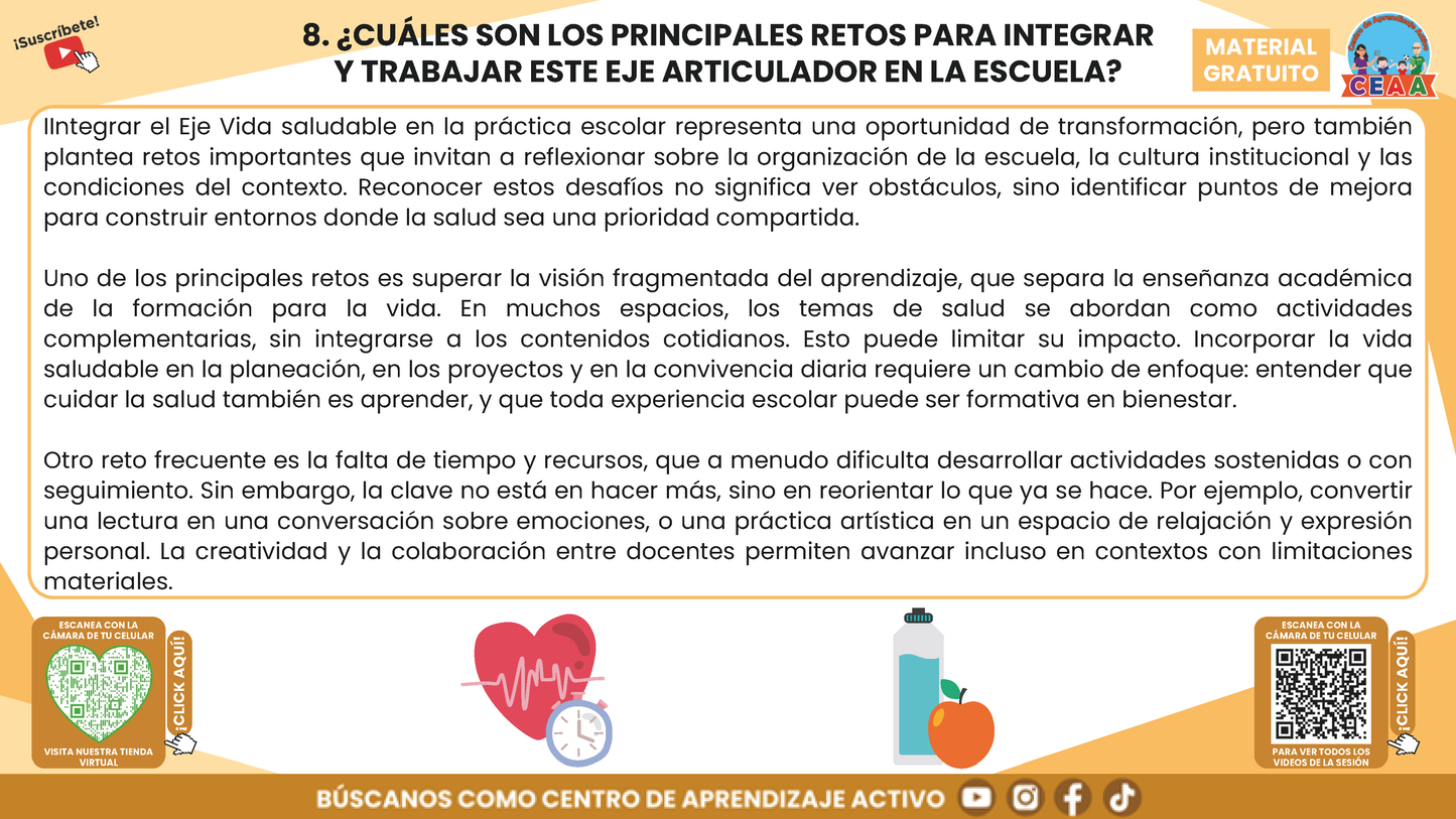 RESUMEN GRÁFICO TEMA 6: EL EJE ARTICULADOR DE VIDA SALUDABLE EN LA EDUCACIÓN INTEGRAL en PDF