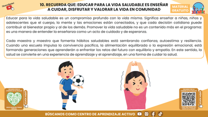 RESUMEN GRÁFICO TEMA 6: EL EJE ARTICULADOR DE VIDA SALUDABLE EN LA EDUCACIÓN INTEGRAL en PDF