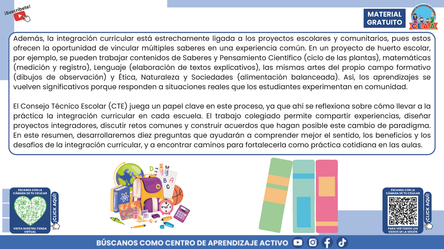 RESUMEN GRÁFICO TEMA 7:¿QUÉ ES LA INTEGRACIÓN CURRICULAR? en PDF