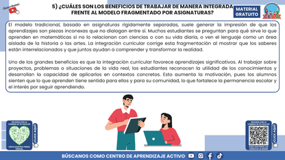 RESUMEN GRÁFICO TEMA 7:¿QUÉ ES LA INTEGRACIÓN CURRICULAR? en PDF