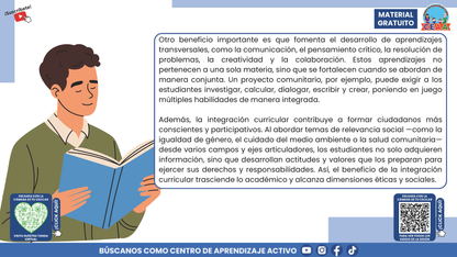 RESUMEN GRÁFICO TEMA 7:¿QUÉ ES LA INTEGRACIÓN CURRICULAR? en PDF
