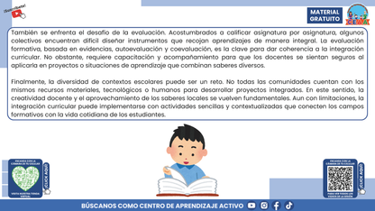 RESUMEN GRÁFICO TEMA 7:¿QUÉ ES LA INTEGRACIÓN CURRICULAR? en PDF