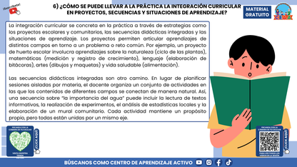 RESUMEN GRÁFICO TEMA 7:¿QUÉ ES LA INTEGRACIÓN CURRICULAR? (Editable en PowerPoint)
