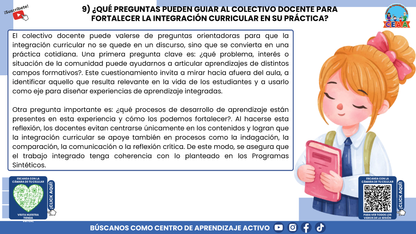RESUMEN GRÁFICO TEMA 7:¿QUÉ ES LA INTEGRACIÓN CURRICULAR? (Editable en PowerPoint)