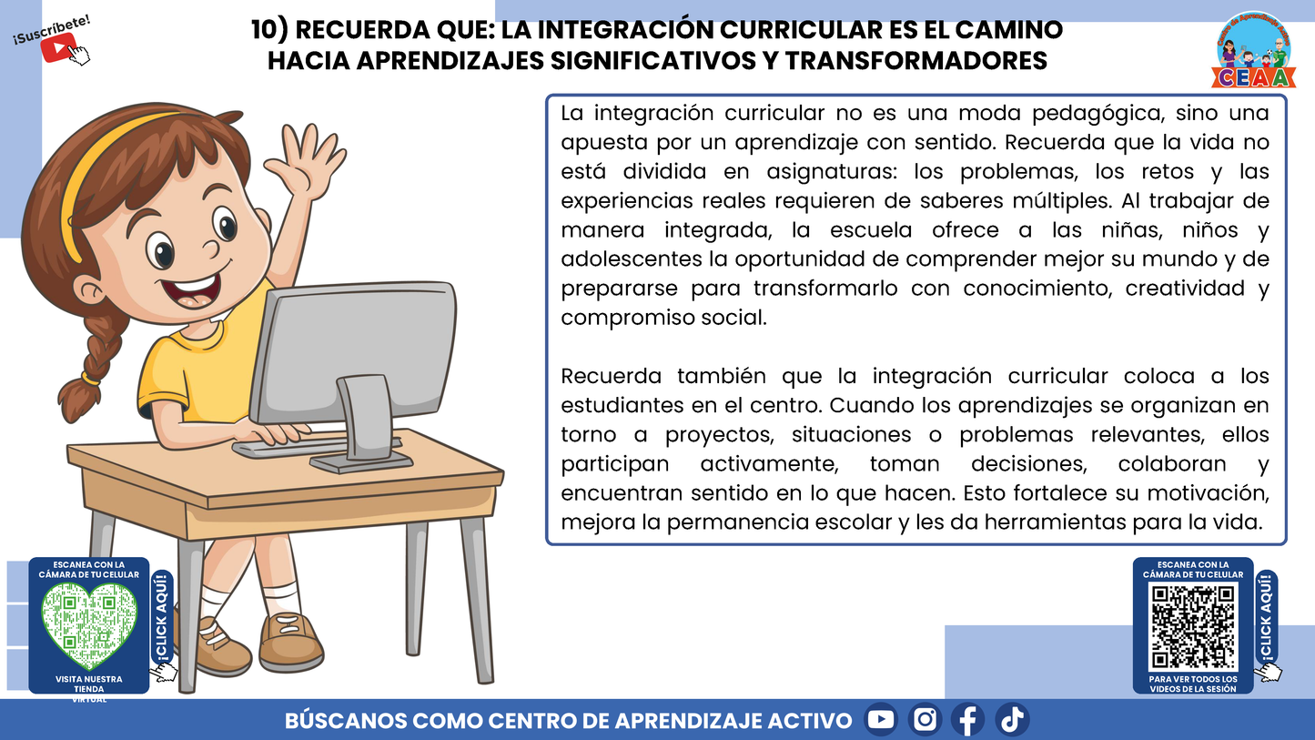 RESUMEN GRÁFICO TEMA 7:¿QUÉ ES LA INTEGRACIÓN CURRICULAR? (Editable en PowerPoint)