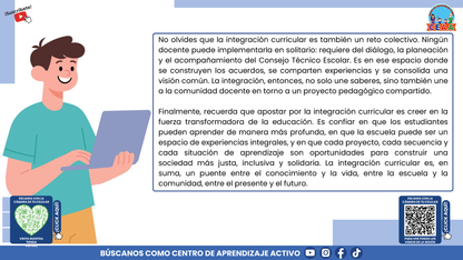 RESUMEN GRÁFICO TEMA 7:¿QUÉ ES LA INTEGRACIÓN CURRICULAR? (Editable en PowerPoint)