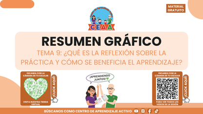 RESUMEN GRÁFICO TEMA 9: ¿QUÉ ES LA REFLEXIÓN SOBRE LA PRÁCTICA Y CÓMO SE BENEFICIA EL APRENDIZAJE? en PDF