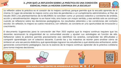 RESUMEN GRÁFICO TEMA 9: ¿QUÉ ES LA REFLEXIÓN SOBRE LA PRÁCTICA Y CÓMO SE BENEFICIA EL APRENDIZAJE? en PDF