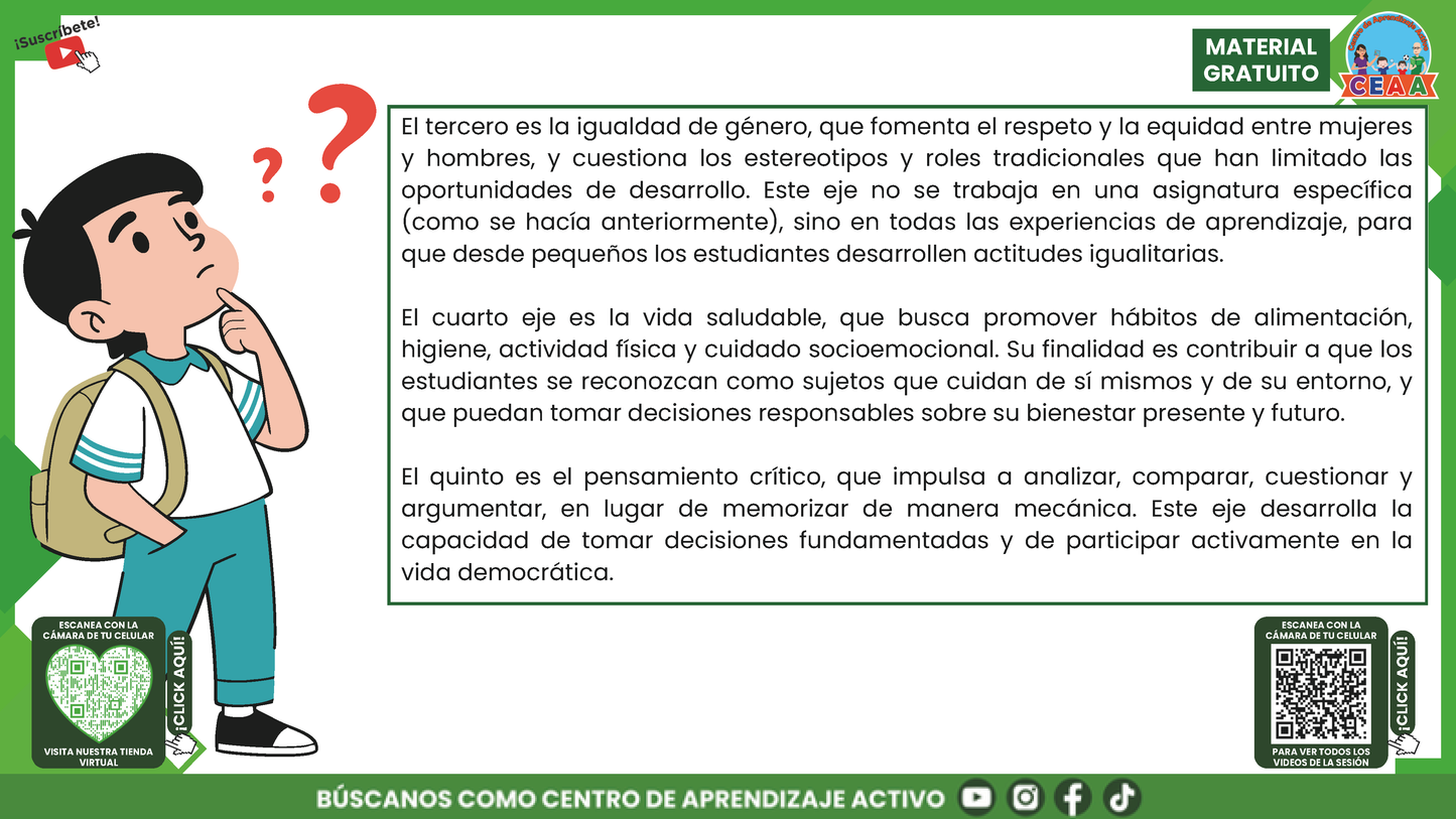 RESUMEN GRÁFICO TEMA 8: LOS 7 EJES ARTICULADORES Y EL APRENDIZAJE EN EL PLAN DE ESTUDIOS 2022 en PDF