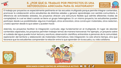 Resumen Gráfico CTE Multigrado TEMA 1: PEDAGOGÍA MULTIGRADO: DIVERSIDAD, COLABORACIÓN Y PROYECTOS CON SENTIDO en PDF