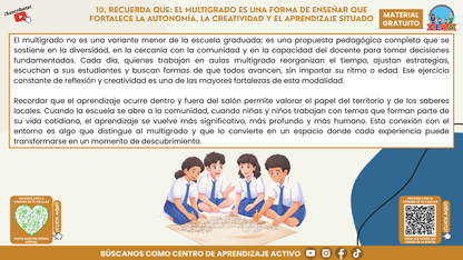 Resumen Gráfico CTE Multigrado TEMA 1: PEDAGOGÍA MULTIGRADO: DIVERSIDAD, COLABORACIÓN Y PROYECTOS CON SENTIDO en PDF
