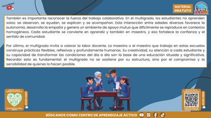 Resumen Gráfico CTE Multigrado TEMA 1: PEDAGOGÍA MULTIGRADO: DIVERSIDAD, COLABORACIÓN Y PROYECTOS CON SENTIDO en PDF