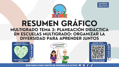 Resumen Gráfico CTE Multigrado TEMA 2: PLANEACIÓN DIDÁCTICA EN ESCUELAS MULTIGRADO: ORGANIZAR LA DIVERSIDAD PARA APRENDER JUNTOS en PDF