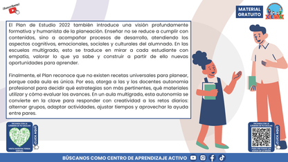 Resumen Gráfico CTE Multigrado TEMA 2: PLANEACIÓN DIDÁCTICA EN ESCUELAS MULTIGRADO: ORGANIZAR LA DIVERSIDAD PARA APRENDER JUNTOS en PDF