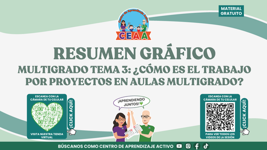 Resumen Gráfico CTE Multigrado TEMA 3: ¿CÓMO ES EL TRABAJO POR PROYECTOS EN AULAS MULTIGRADO? en PDF