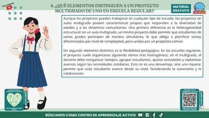 Resumen Gráfico CTE Multigrado TEMA 3: ¿CÓMO ES EL TRABAJO POR PROYECTOS EN AULAS MULTIGRADO? en PDF