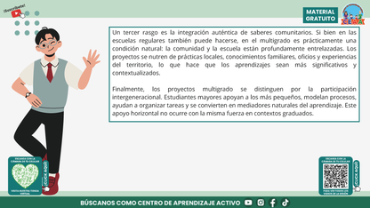 Resumen Gráfico CTE Multigrado TEMA 3: ¿CÓMO ES EL TRABAJO POR PROYECTOS EN AULAS MULTIGRADO? en PDF