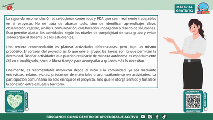 Resumen Gráfico CTE Multigrado TEMA 3: ¿CÓMO ES EL TRABAJO POR PROYECTOS EN AULAS MULTIGRADO? en PDF