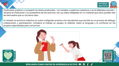 Resumen Gráfico CTE Multigrado TEMA 4: ¿CÓMO ENSEÑAR A LEER Y ESCRIBIR EN AULAS MULTIGRADO CON SENTIDO Y PROPÓSITO? en PDF