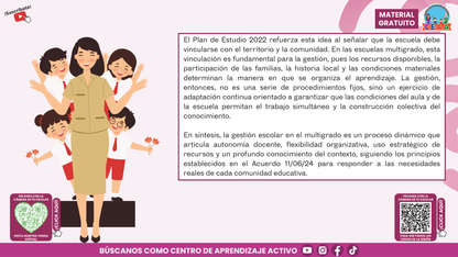 Resumen Gráfico CTE Multigrado TEMA 5: ¿QUÉ ES Y CÓMO SE LOGRA LA GESTIÓN ESCOLAR EN LAS ESCUELAS MULTIGRADO? en PDF