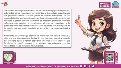 Resumen Gráfico CTE Multigrado TEMA 5: ¿QUÉ ES Y CÓMO SE LOGRA LA GESTIÓN ESCOLAR EN LAS ESCUELAS MULTIGRADO? en PDF