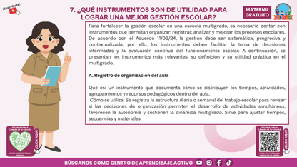 Resumen Gráfico CTE Multigrado TEMA 5: ¿QUÉ ES Y CÓMO SE LOGRA LA GESTIÓN ESCOLAR EN LAS ESCUELAS MULTIGRADO? en PDF
