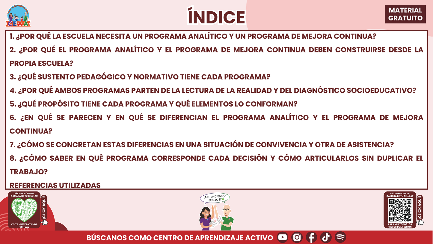RESUMEN Y ACOMPAÑAMIENTO DOCENTE TEMA: PROGRAMA ANALÍTICO Y PROGRAMA DE MEJORA CONTINUA ¿EN QUÉ SE PARECEN Y EN QUÉ SON DIFERENTES? en PDF