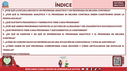 RESUMEN Y ACOMPAÑAMIENTO DOCENTE TEMA: PROGRAMA ANALÍTICO Y PROGRAMA DE MEJORA CONTINUA ¿EN QUÉ SE PARECEN Y EN QUÉ SON DIFERENTES? en PDF