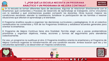 Resumen: CONSEJO CONSEJO TÉCNICO ESCOLAR FASE INTENSIVA CICLO ESCOLAR 2026-2027 - PROGRAMA ANALÍTICO Y PROGRAMA DE MEJORA CONTINUA - ¿EN QUÉ SE PARECEN Y EN QUÉ SON DIFERENTES? en PDF