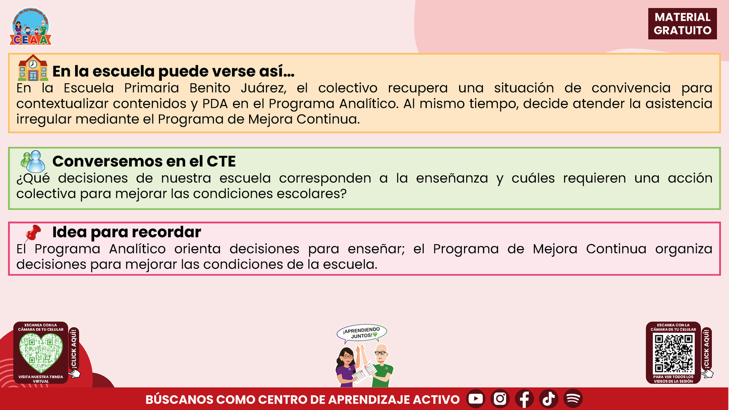 Resumen: CONSEJO CONSEJO TÉCNICO ESCOLAR FASE INTENSIVA CICLO ESCOLAR 2026-2027 - PROGRAMA ANALÍTICO Y PROGRAMA DE MEJORA CONTINUA - ¿EN QUÉ SE PARECEN Y EN QUÉ SON DIFERENTES? en PDF