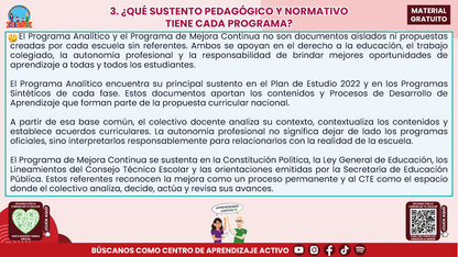 Resumen: CONSEJO CONSEJO TÉCNICO ESCOLAR FASE INTENSIVA CICLO ESCOLAR 2026-2027 - PROGRAMA ANALÍTICO Y PROGRAMA DE MEJORA CONTINUA - ¿EN QUÉ SE PARECEN Y EN QUÉ SON DIFERENTES? en PDF
