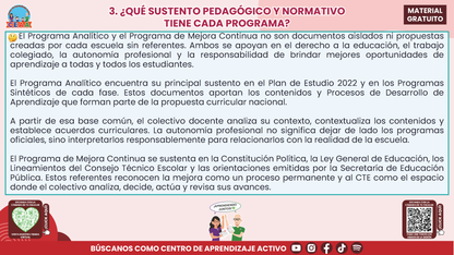 RESUMEN Y ACOMPAÑAMIENTO DOCENTE TEMA: PROGRAMA ANALÍTICO Y PROGRAMA DE MEJORA CONTINUA ¿EN QUÉ SE PARECEN Y EN QUÉ SON DIFERENTES? en PDF