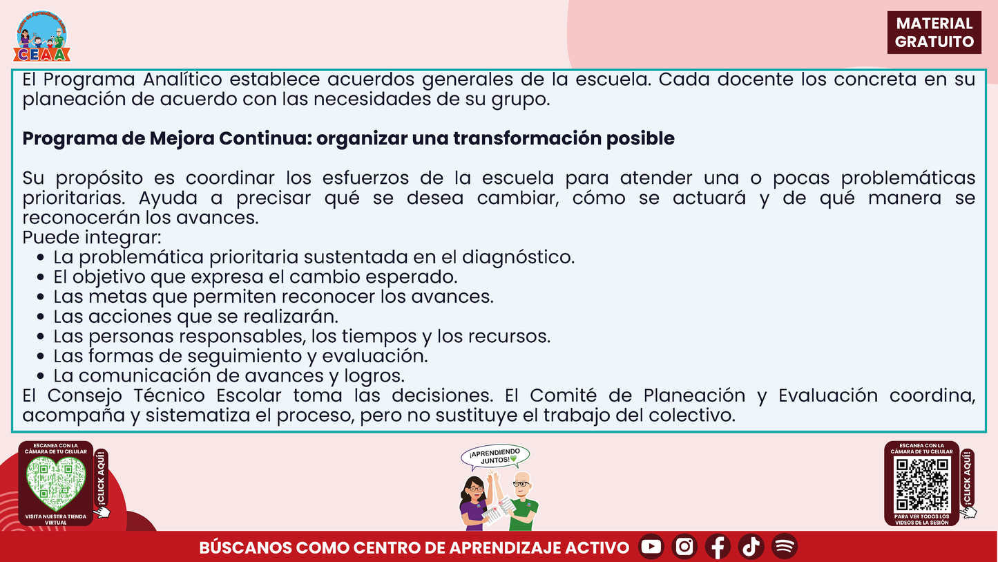 Resumen: CONSEJO CONSEJO TÉCNICO ESCOLAR FASE INTENSIVA CICLO ESCOLAR 2026-2027 - PROGRAMA ANALÍTICO Y PROGRAMA DE MEJORA CONTINUA - ¿EN QUÉ SE PARECEN Y EN QUÉ SON DIFERENTES? en PDF