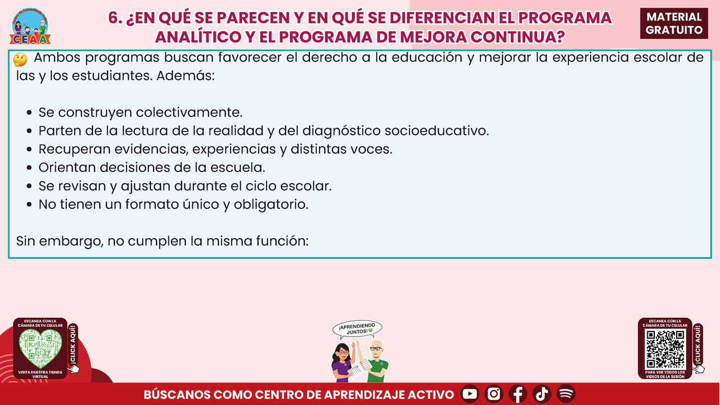 Resumen: CONSEJO CONSEJO TÉCNICO ESCOLAR FASE INTENSIVA CICLO ESCOLAR 2026-2027 - PROGRAMA ANALÍTICO Y PROGRAMA DE MEJORA CONTINUA - ¿EN QUÉ SE PARECEN Y EN QUÉ SON DIFERENTES? en PDF