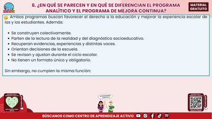 Resumen: CONSEJO CONSEJO TÉCNICO ESCOLAR FASE INTENSIVA CICLO ESCOLAR 2026-2027 - PROGRAMA ANALÍTICO Y PROGRAMA DE MEJORA CONTINUA - ¿EN QUÉ SE PARECEN Y EN QUÉ SON DIFERENTES? en PDF